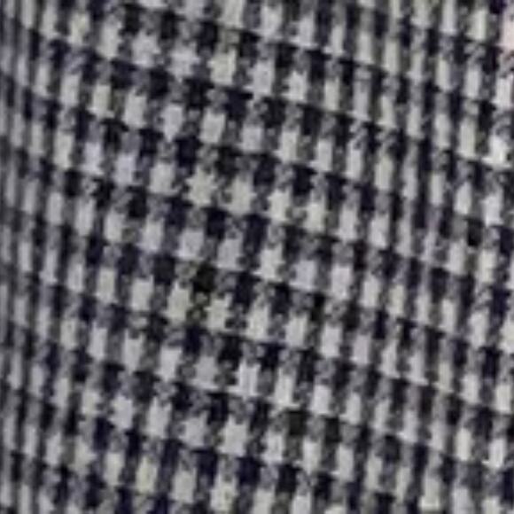 Milano Design Group Navy & White Check Linen Blend High Rise Tailored Shorts, 20 - Picture 5 of 13